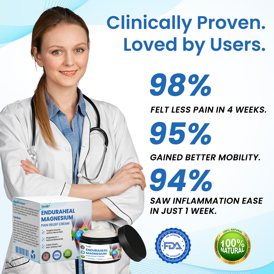 Timilk® EnduraHeal Magnesium Pain Relief Cream (A)