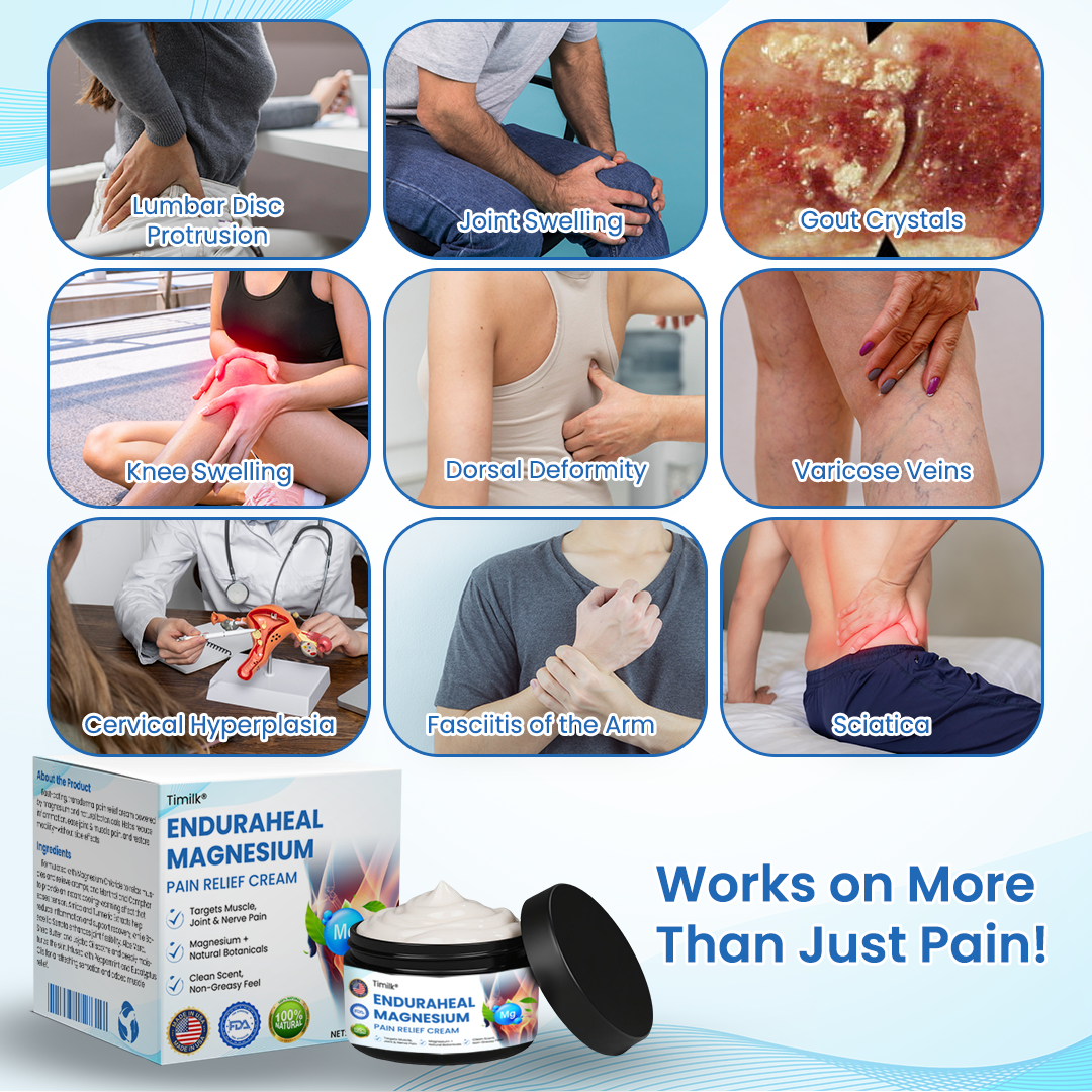 Timilk® EnduraHeal Magnesium Pain Relief Cream (A)