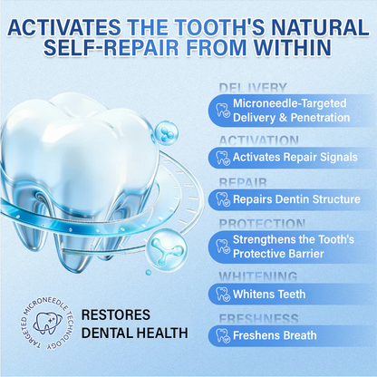 Your Smile🦷Ceoerty® Tooth & Gum Repair Fast-Dissolving Microneedle Patch✨ (𝟓-𝐢𝐧-𝟏 💎 𝐑𝐞𝐛𝐮𝐢𝐥𝐝 𝐄𝐧𝐚𝐦𝐞𝐥 & 𝐃𝐞𝐧𝐭𝐢𝐧 • 𝐒𝐭𝐫𝐞𝐧𝐠𝐭𝐡𝐞𝐧 𝐆𝐮𝐦𝐬 • 𝐄𝐫𝐚𝐝𝐢𝐜𝐚𝐭𝐞 𝐓𝐚𝐫𝐭𝐚𝐫 & 𝐎𝐝𝐨𝐫 • 𝐖𝐡𝐢𝐭𝐞𝐧𝐢𝐧𝐠 • 𝐒𝐭𝐨𝐩 𝐓𝐨𝐨𝐭𝐡 𝐒𝐞𝐧𝐬𝐢𝐭𝐢𝐯𝐢𝐭𝐲)✨