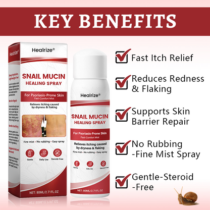 Healrize® Snail Mucin Healing Spray – Relief for Sensitive & Flare-Up Skin🔥
