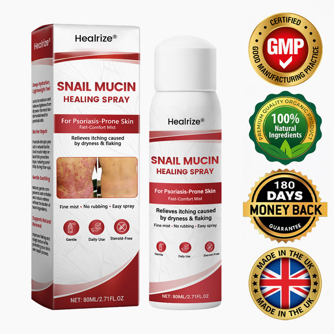Healrize® Snail Mucin Healing Spray – Relief for Sensitive & Flare-Up Skin🔥